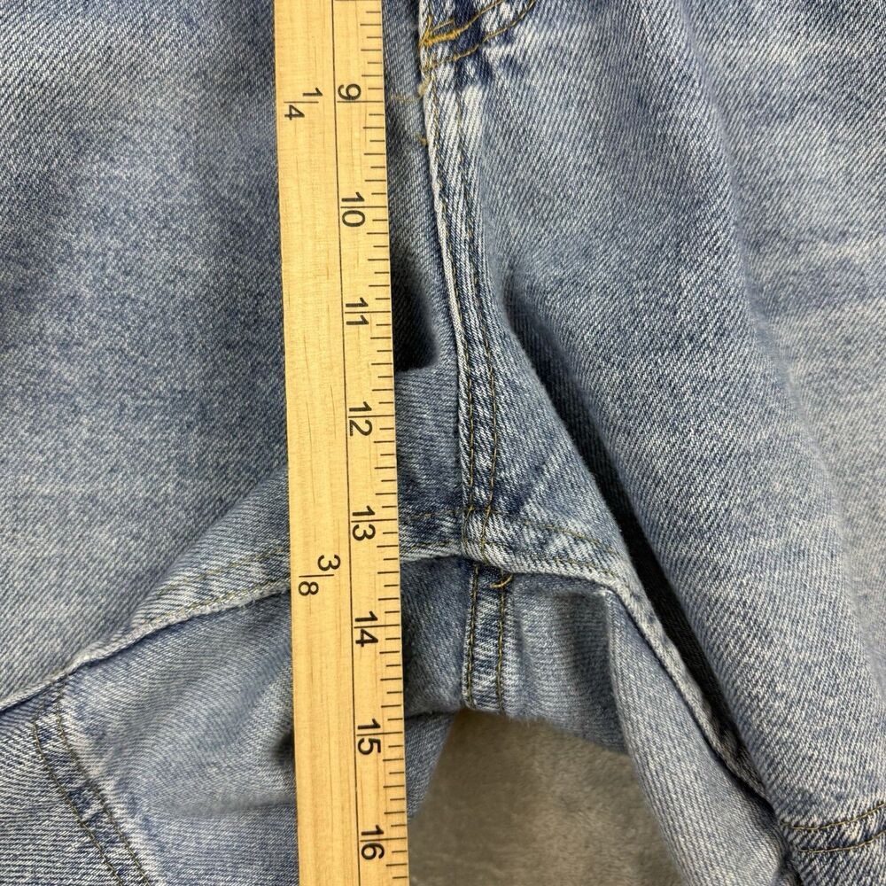 Vintage Riders by Lee Light Wash Denim Shorts Women’s 16 M 90s Double Pocket - Picture 7 of 9